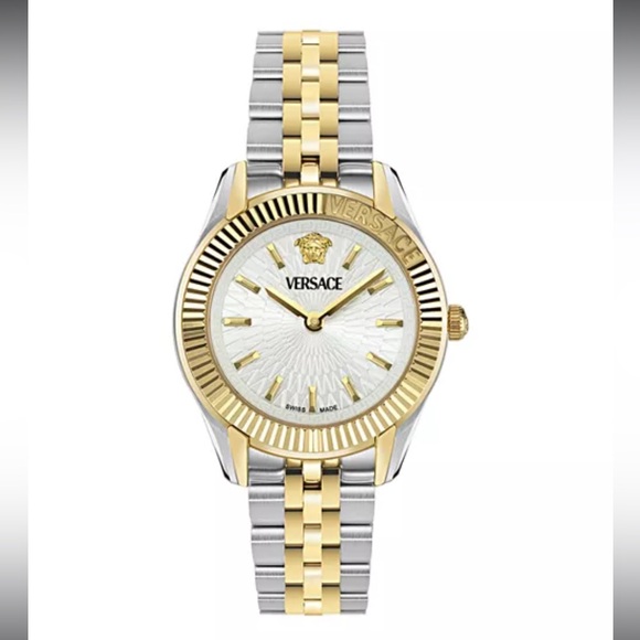 Versace Watch Greca time petite watch 30mm silver/gold